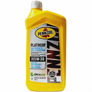 Olej silnikowy 5W30 Pennzoil PLATINUM MS-6395 MS-13340 Dexos 2 (Full Synthetic) 946ml 2.0 TURBO benzynowy JL KK 2019- 946ml
