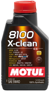 5w40 MOTUL 8100 X-clean C3 Olej silnikowy syntetyczny 1l.